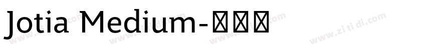 Jotia Medium字体转换